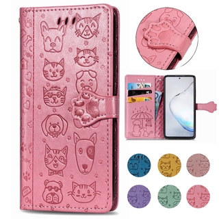 Capa De Couro Samsung Galaxy A54 A34 A24 A14 F14 M14 M54 5G Carteira Com Gofragem Flip Cute Cartoon