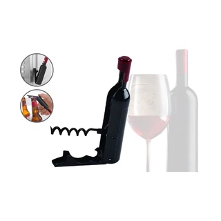 SACA ROLHAS ABRIDOR DE GARRAFAS 2EM1 11CM EM FORMATO DE VINHO COM IMÃ PARA GELADEIRA YANGZI