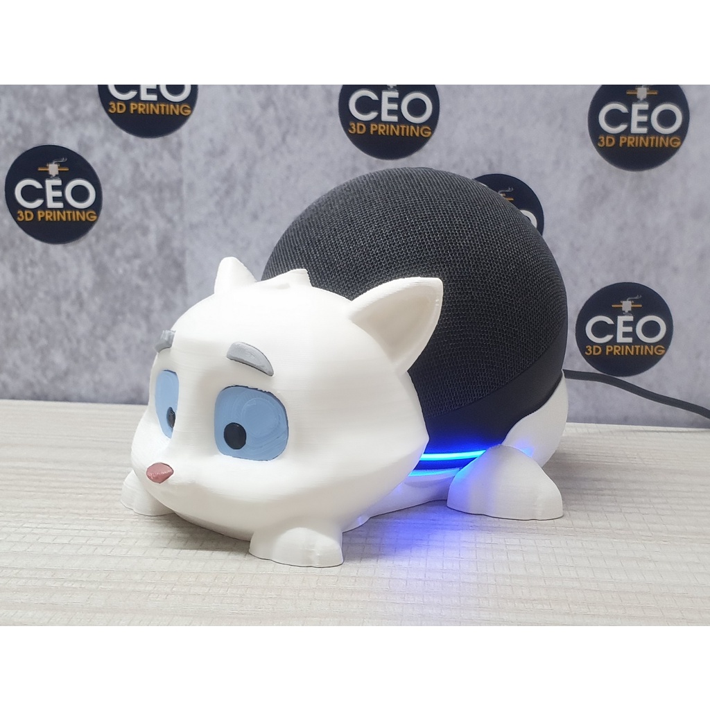 Suporte Alexa Echo Dot 4 ou Echo Dot 5 Tema Gato - Presente, decoração criativa, música, som, stand de mesa Amazon