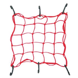 Rede Elastica Aranha Para Capacete Vermelha 35x35