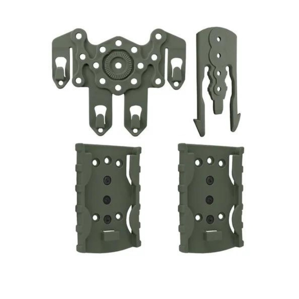 Suporte P/ Colete Modular- Strike 4 Pontas + Adaptador Speed - Verde