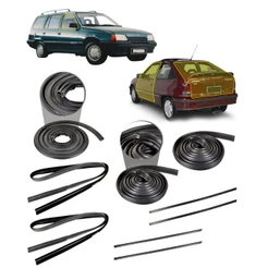 KIT Borrachas 2 Portas Porta Malas Canaletas e Pestanas Kadett e Ipanema 1989 1990 1991 1992 1993 1994 1995 1996 1997 1998
