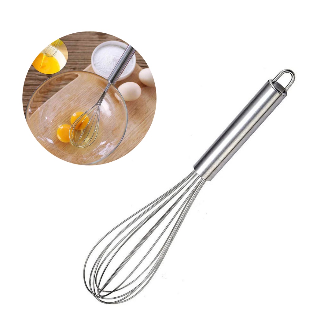 Batedor de Ovos Massas Bolos Foet Fue Profissional Inox em Oferta na Shopee