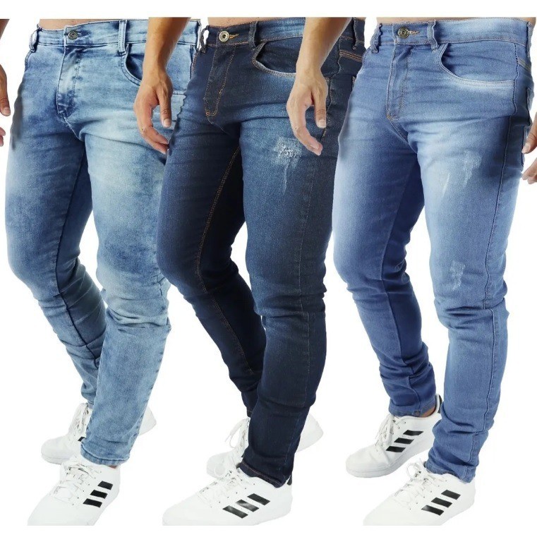 Calça Jeans Masculina Slim direta da fbrica