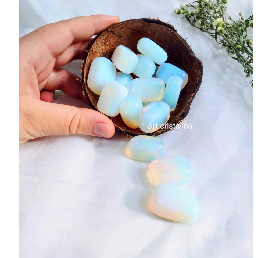 Pedra da lua ( opalina) un. em Oferta na Shopee