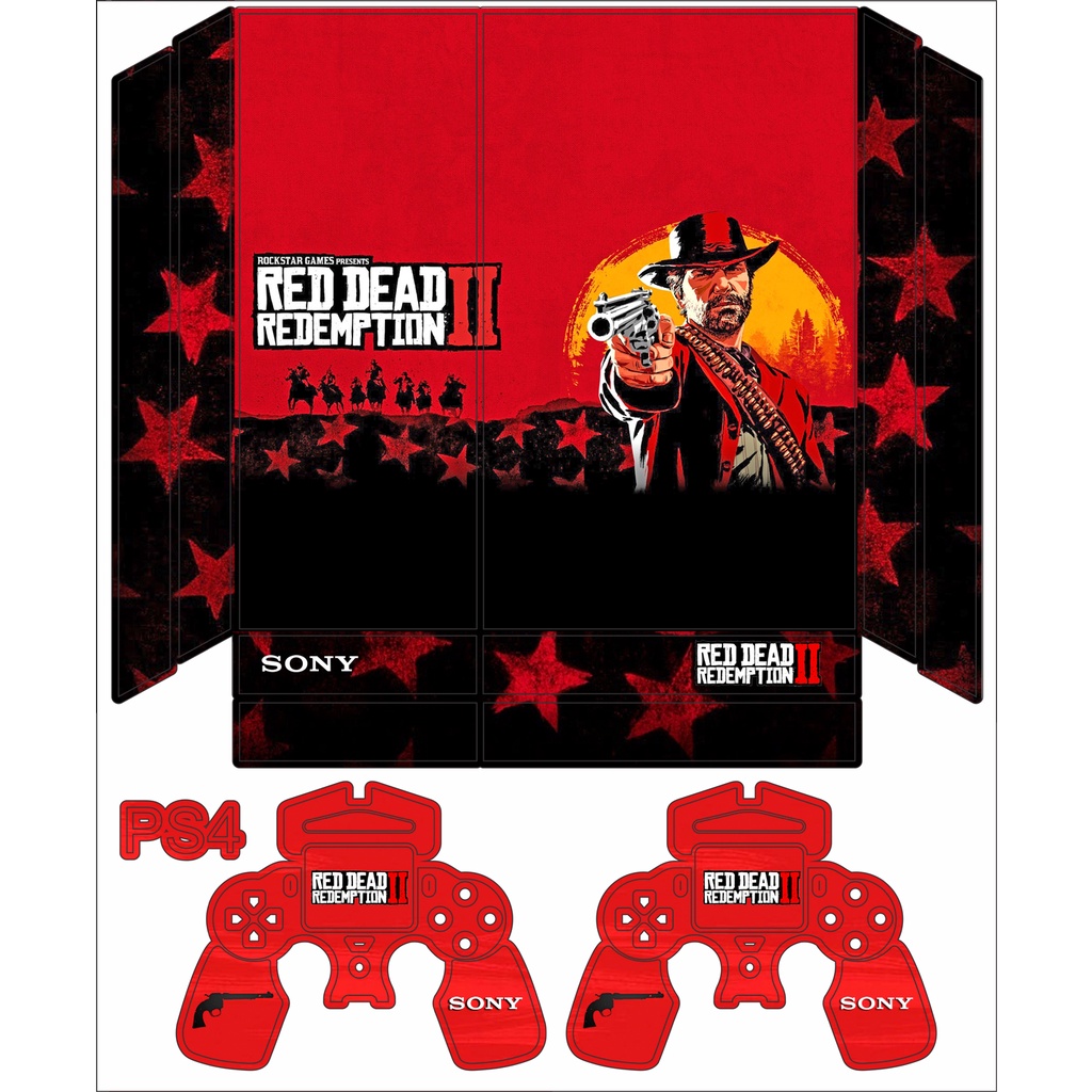 Skin Adesiva PS4 Fat - Red Dead Redemption 2 Cássico