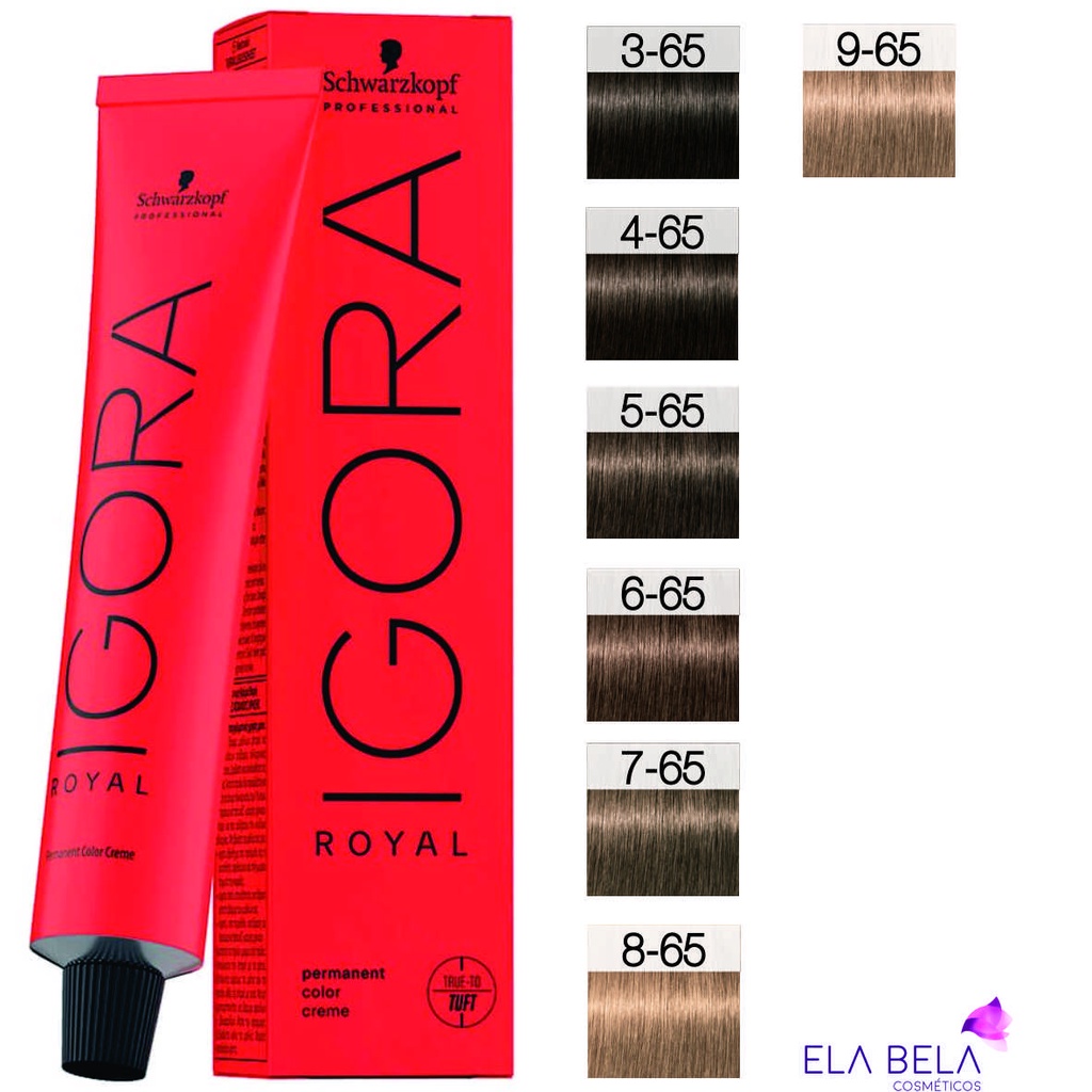 Coloracao Igora Royal Schwarzkopf 60g Marrom Dourado Cor A Escolher 3 65 4 65 5 65 6 65 7 65 8 65 E 9 65 Shopee Brasil