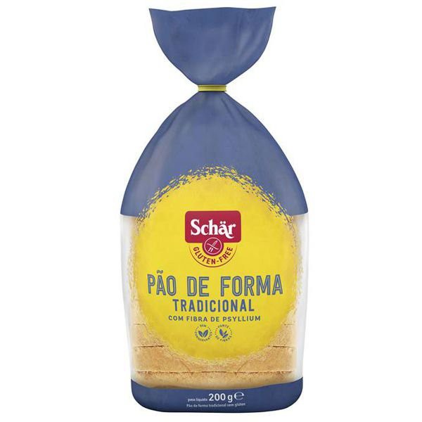 Pão de Forma Tradicional com Fibra de Psyllium 200gr - Schar