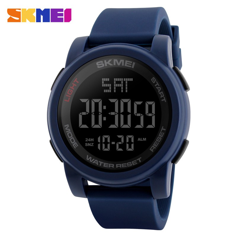 SKMEI 1257 Relógio De Pulso Masculino À Prova D'água Com Calendário LED Digital 50m em Oferta na Shopee