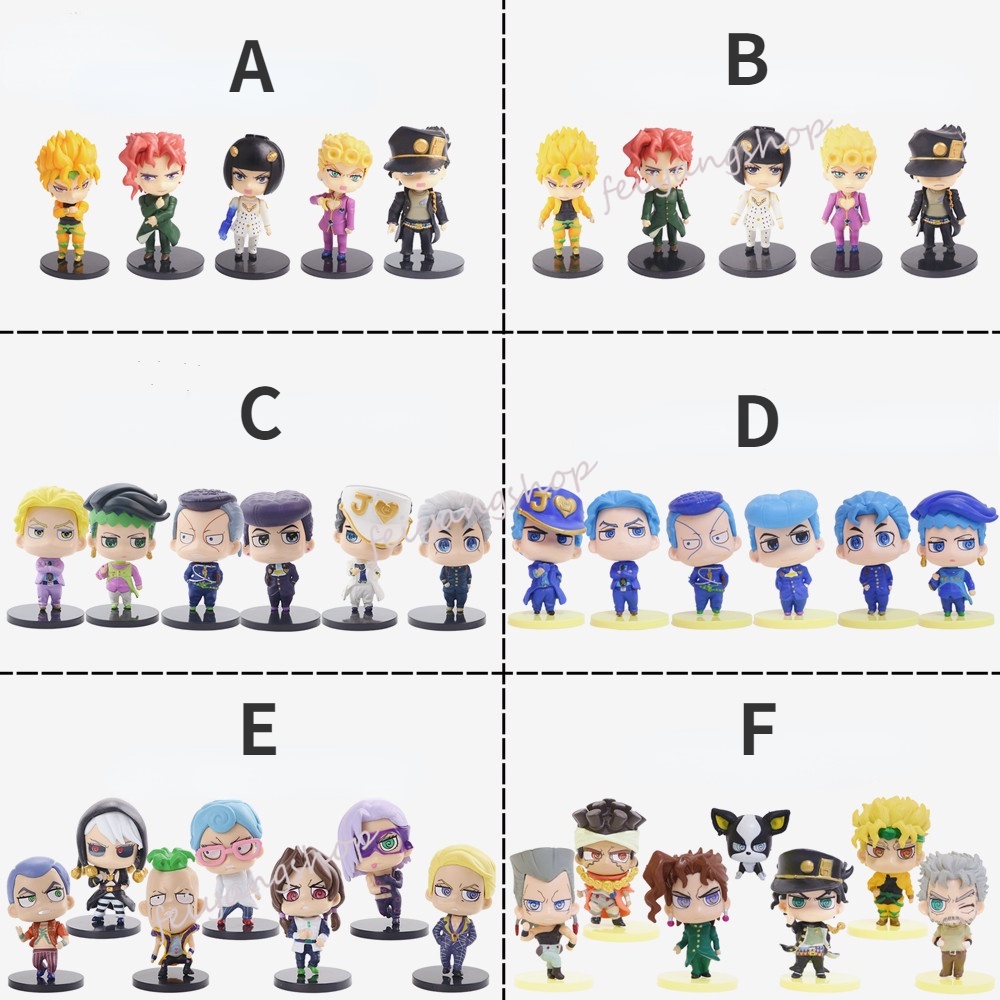 Boneco De Ação Jojo Bizarre Adventure Giorno Bruno Gucciarati Jotaro Kujo DIO Normiakaki Kakyoin Brinquedos Decoração Da Boneca