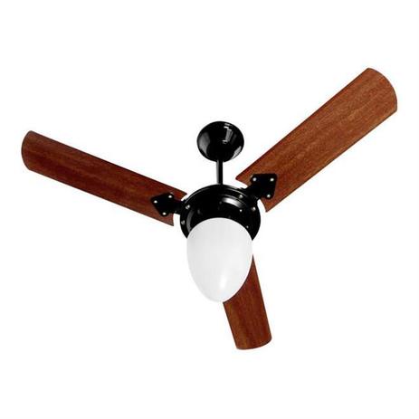 Ventilador Teto Tron Pera New 3 Pas 127v Branco ou Preto com mogno
