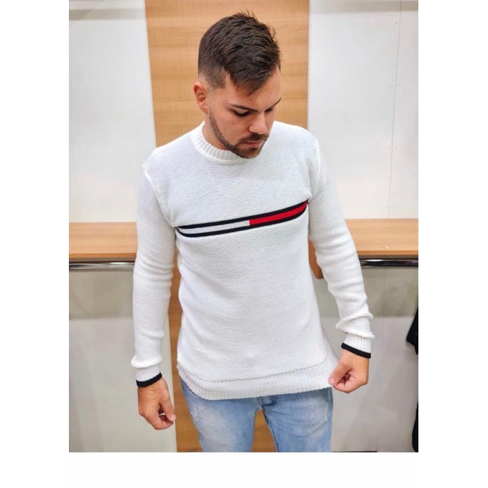 Blusa de lã tommy best sale hilfiger masculina