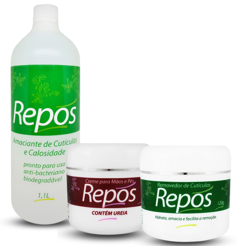 Kit Spa Pés Removedor Cutículas Esfoliante Amaciante Líquido Creme de ureia Hidratante Repos 3 Itens em Oferta na Shopee