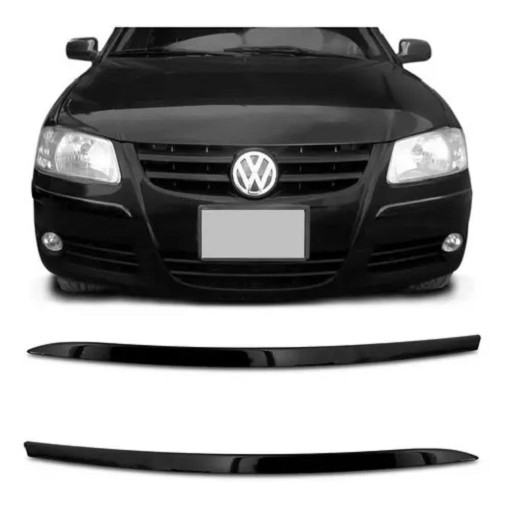 Aplique Black Piano Parachoque Gol Parati Saveiro G4 2006