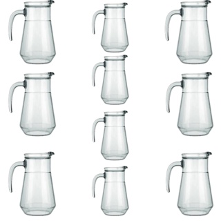CONJUNTO KIT 10 PÇ JARRA BAR DE SUCO AGUA E BEBIDAS 780ML De Vidro BUFFET (DISTRIBUIDOR NADIR FIQUEIREDO) ENVIO IMEDIATO em Oferta na Shopee