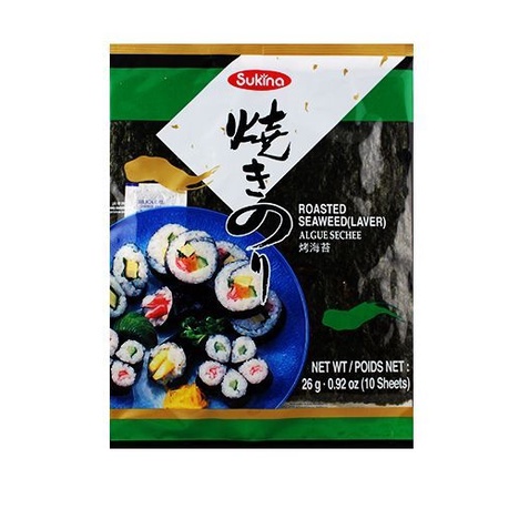 Alga Marinha Nori para Sushi 10fls Sukina
