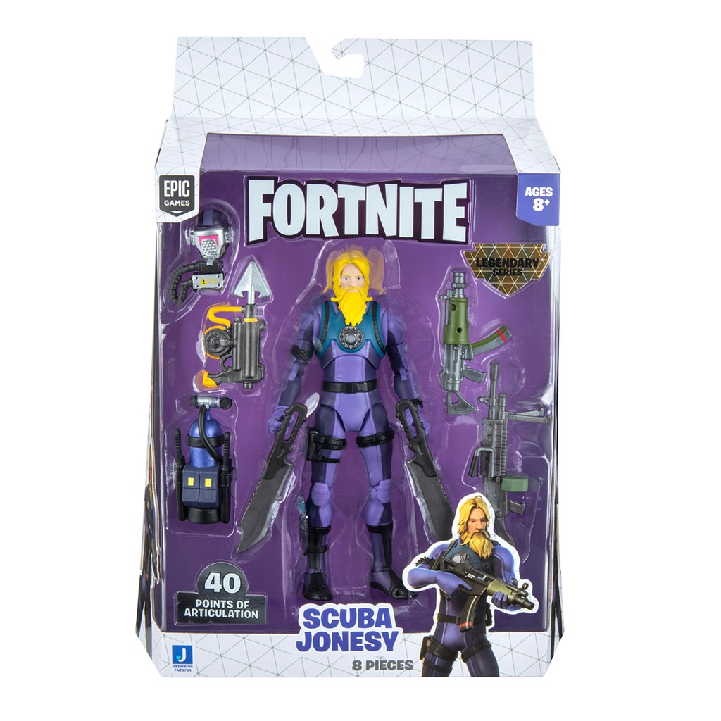 Fortnite - Legendários - Figura de 15 Cm - Scuba Jonesy em Oferta na Shopee