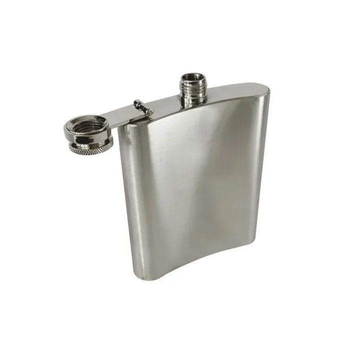 Cantil Porta Bebida De Bolso 210ml Inox Whisky Clink