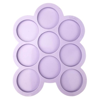 Molde de Silicone para Resina Paleta Círculos Liso - 9 cavidades (4 cm) em Oferta na Shopee