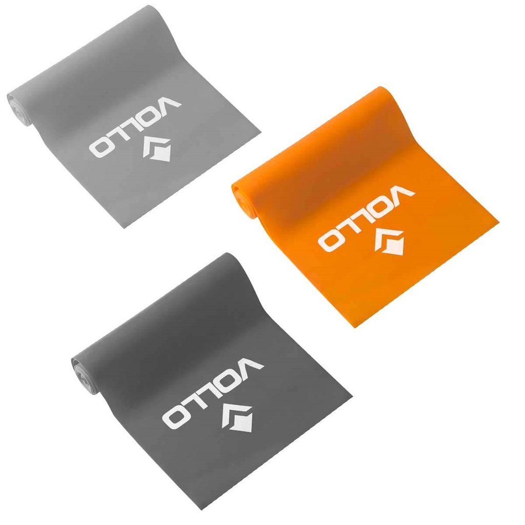 Kit de 3 Faixas Elásticas Vollo Sports Tipo Thera Band com 3 Níveis em Oferta na Shopee