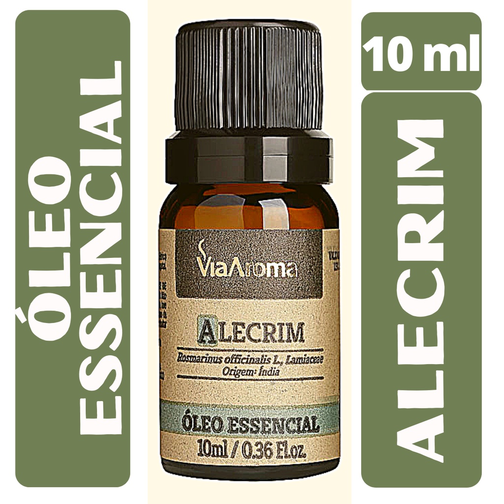 Oleo Essencial De Alecrim 100% Puro Frasco 10ml Via Aroma | Shopee Brasil