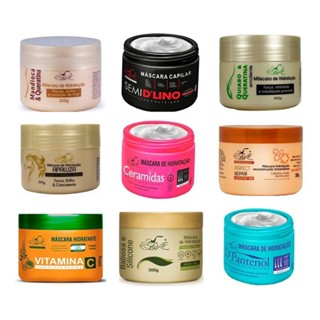 Kit 15 Máscaras De Hidratação Capilar Belkit/Kbello/Habito/Mayhar/Anyliis/Natuza Atacado Escolha! ** em Oferta na Shopee