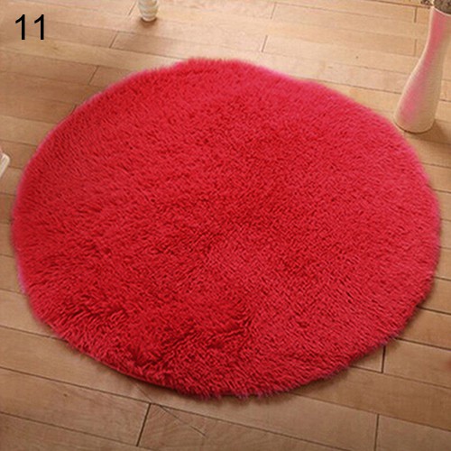 Tapete De Pelúcia Antiderrapante Redondo Z16 Para Decoração Da Casa /  Quarto / Banho | Shopee Brasil