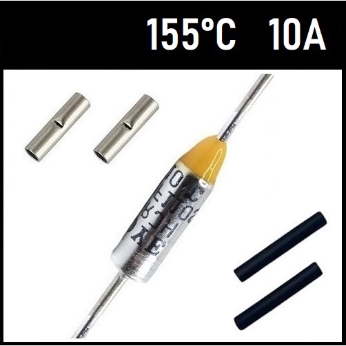 3 Fusível Térmico 10A 155C 155°C 155 Graus 250V