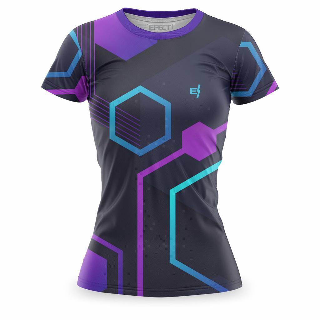 Blusa Camiseta Fitness Feminina Caminhada Academia Treino Protecao UV Ante suor