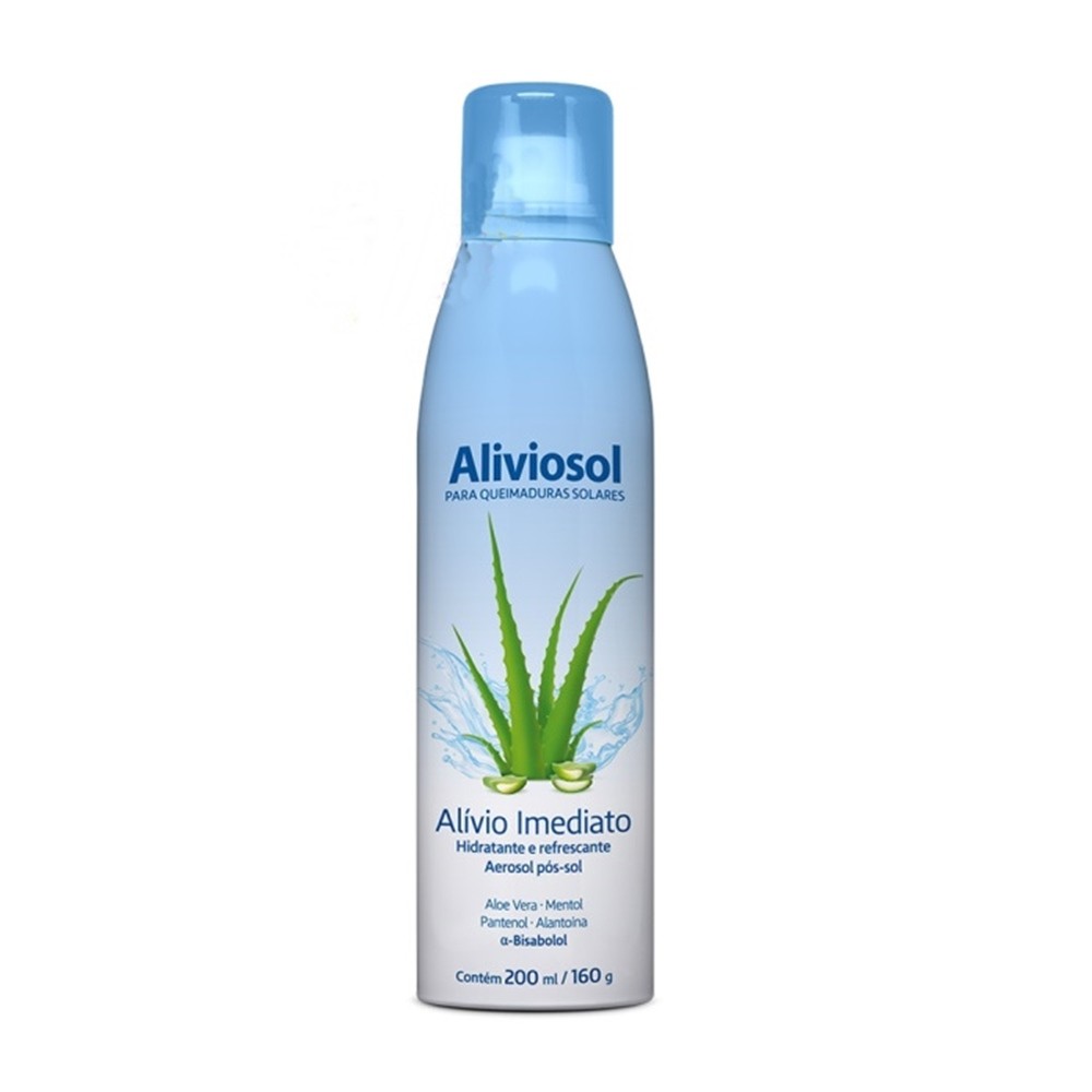 Aliviosol Anasol Aerosol Pós-Sol 200ml Alívio Imediato contra Queimaduras Solares