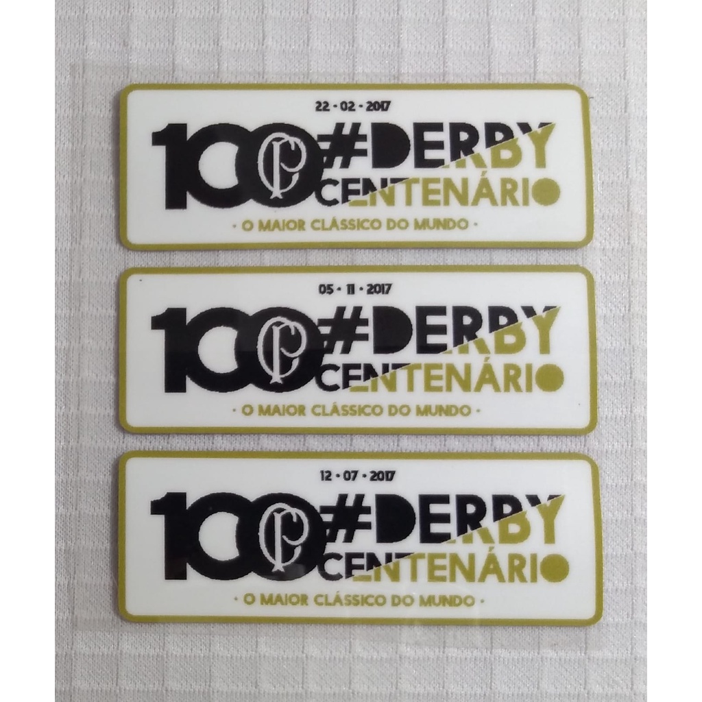 Patch Kit Derby Centenário Corinthians x Palmeiras 2017