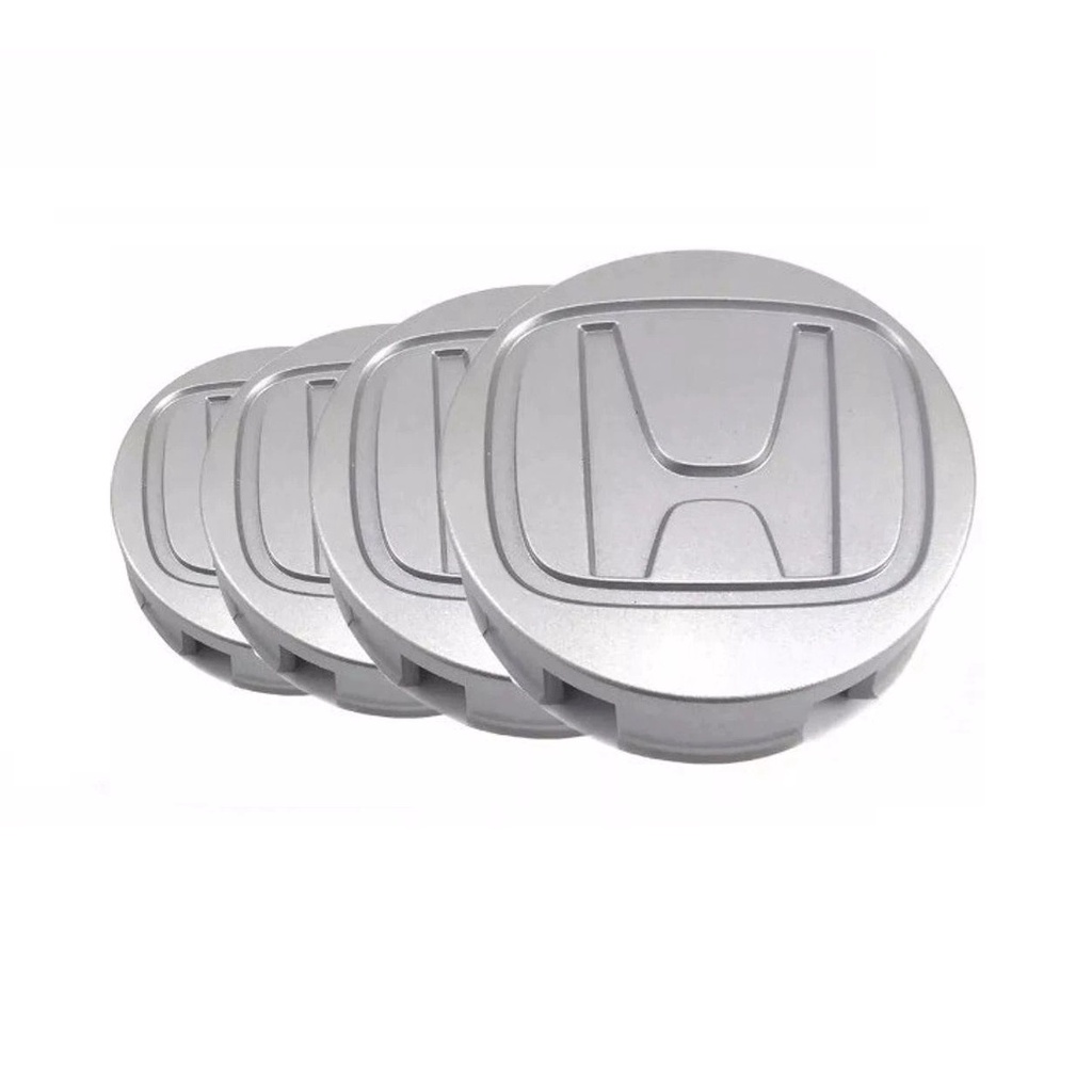 Calotinha Centro De Roda Honda 4 Calota Tampa Centro Roda Honda Fit City Prata Injetada em Oferta na Shopee