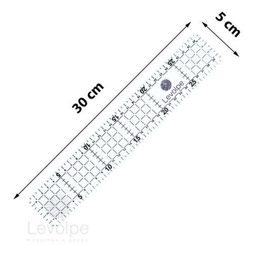 Régua Para Patchwork Em Acrílico 5x30cm Artesanato Patchwork em Oferta na Shopee