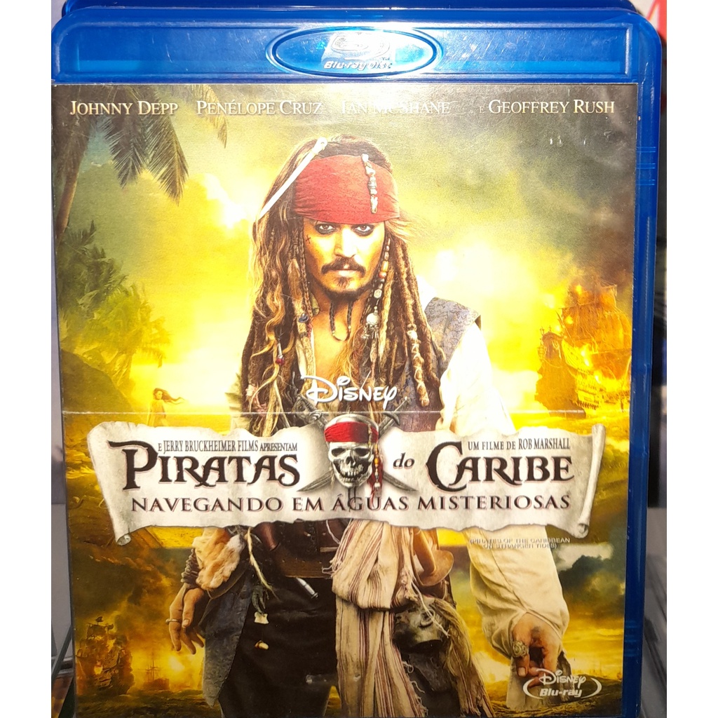 BLU-RAY DISC-PIRATAS DO CARIBE-NAVEGANDO EM ÁGUAS MISTERIOSAS-CONSERVADO