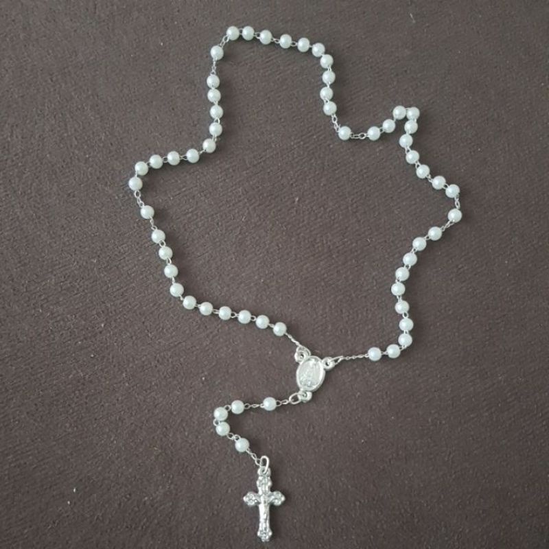 Terço de pérolas Nossa Senhora Aparecida de bolinha 5