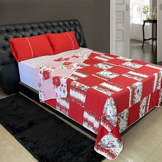 Colcha Retalhos Artesanal Casal - Dupla face e Antialérgico Promoção em Oferta na Shopee