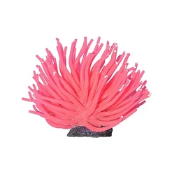 Enfeite Aquário Anemona Short Soma Rosa 11cm