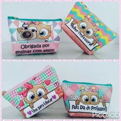 1 Necessaire dia dos professores, teacher, presente, lembrancinhas, com nome