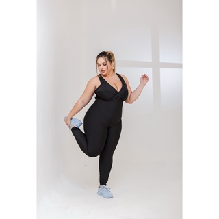 PLUS SIZE Macacão Longo Legg Fitness Academia (BOJO REMOVÍVEL) EXCELENTE QUALIDADE