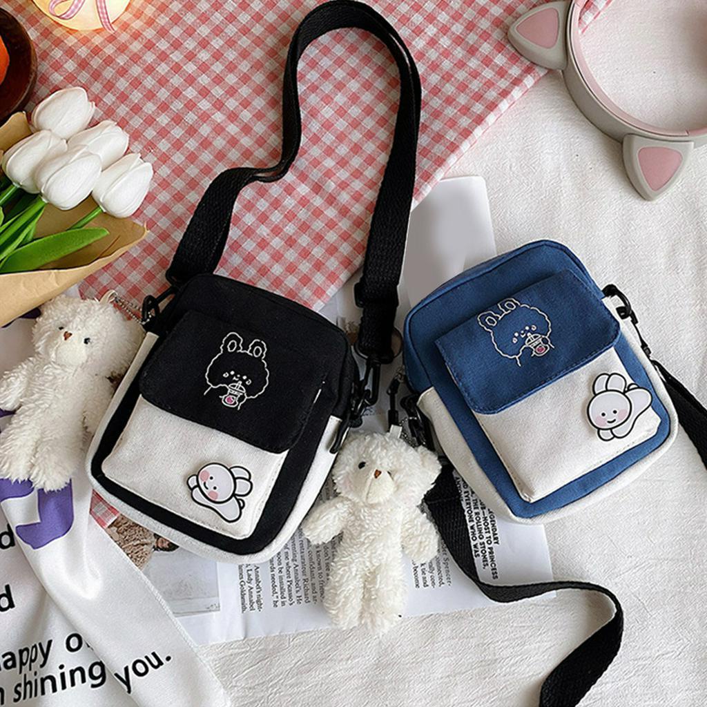 Bolsa Literária de Mensageiro de Moda Simples Art Messenger Bag (com Venda de Crachá Pendente)