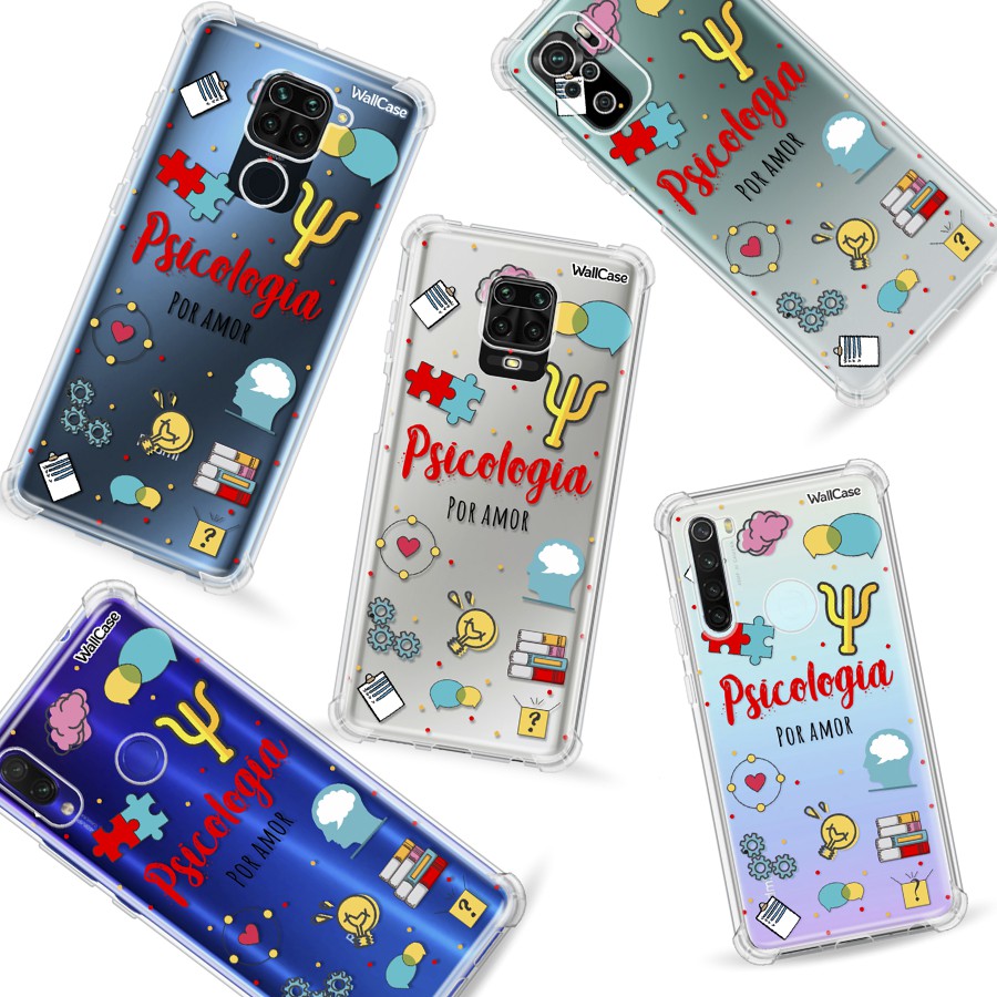 Capinha Transparente Cp03 Profissão Psicologia Para Xiaomi Redmi Note Mi Poco 7 8 9 10 11 12 13 M3 X3 X4 Pro Lite