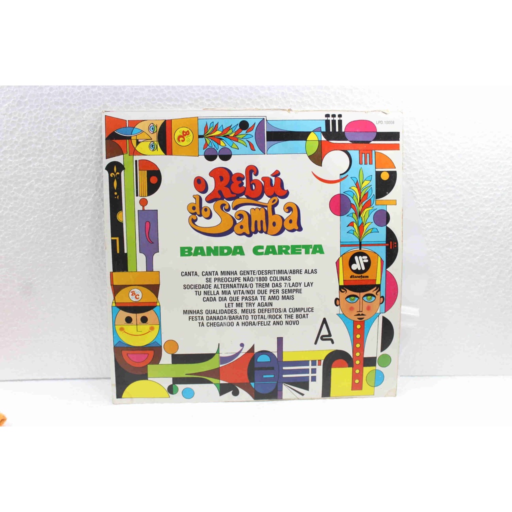 Lp Vinil - Banda Careta - O Rebu Do Samba