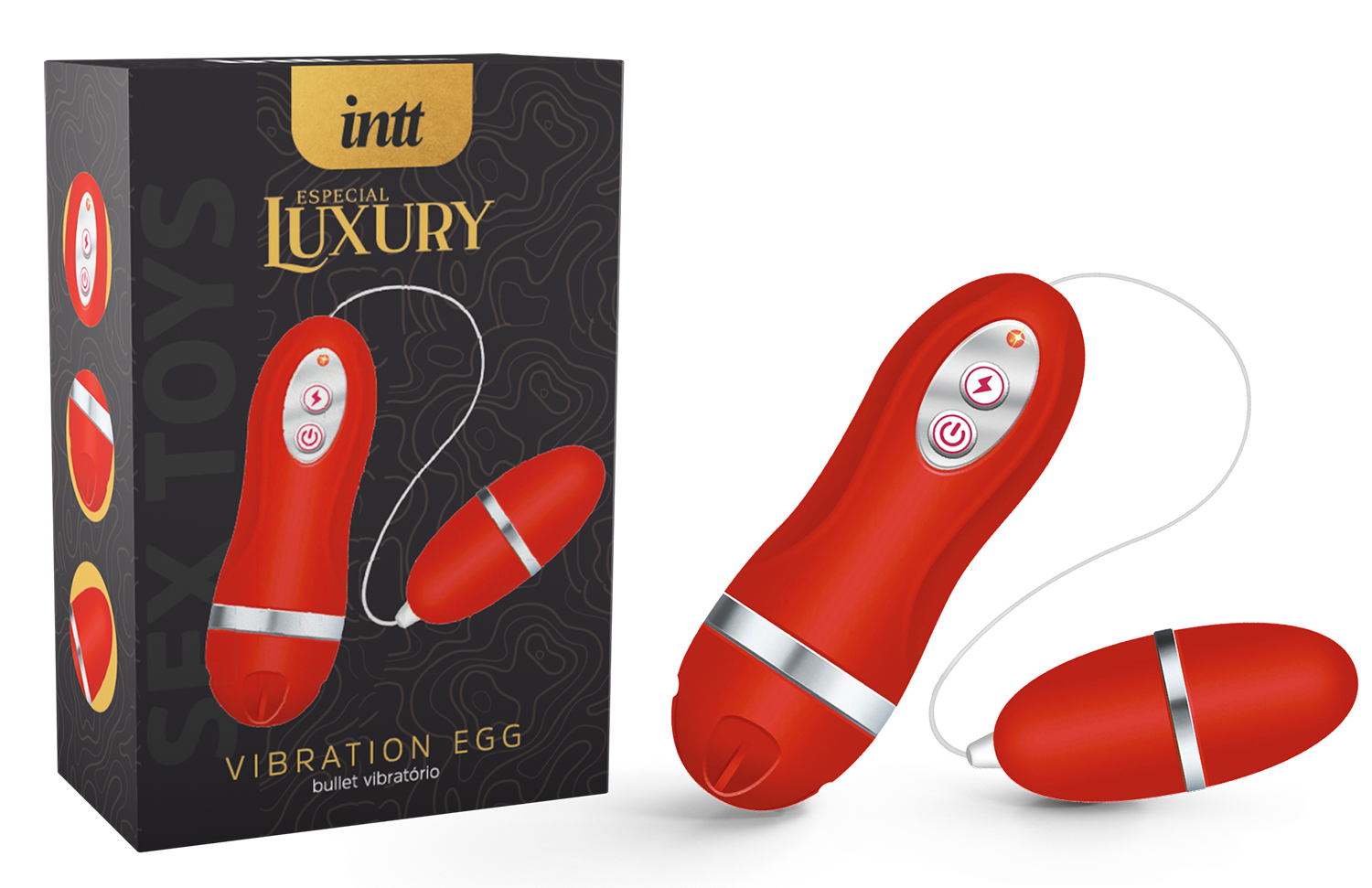 BULLET- Vibration Egg Vermelho-GOZZE SEX SHOP