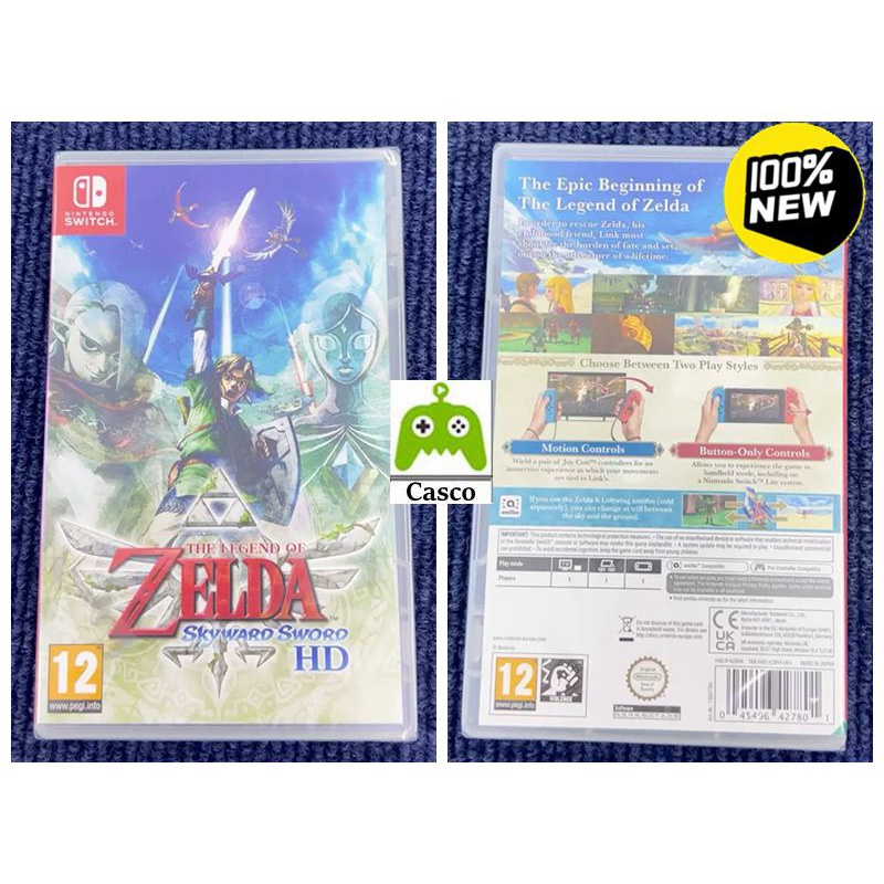 The Legend of Zelda Skyward Sword HD Nintendo Switch Jogos Física Novo