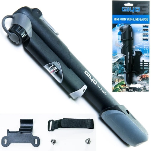 Bomba De Ar Bike Portátil Mini Pump Giyo Gp-41 C/ Manômetro