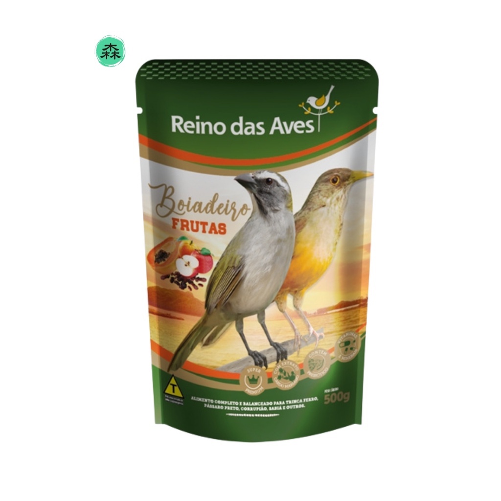 TRINCA FERRO BOIADEIRO FRUTAS - 500gr - Reino das Aves em Oferta na Shopee