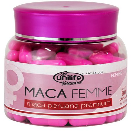 Maca Peruana Femme Mulher Premium 90 Cápsulas 560mg - Unilife