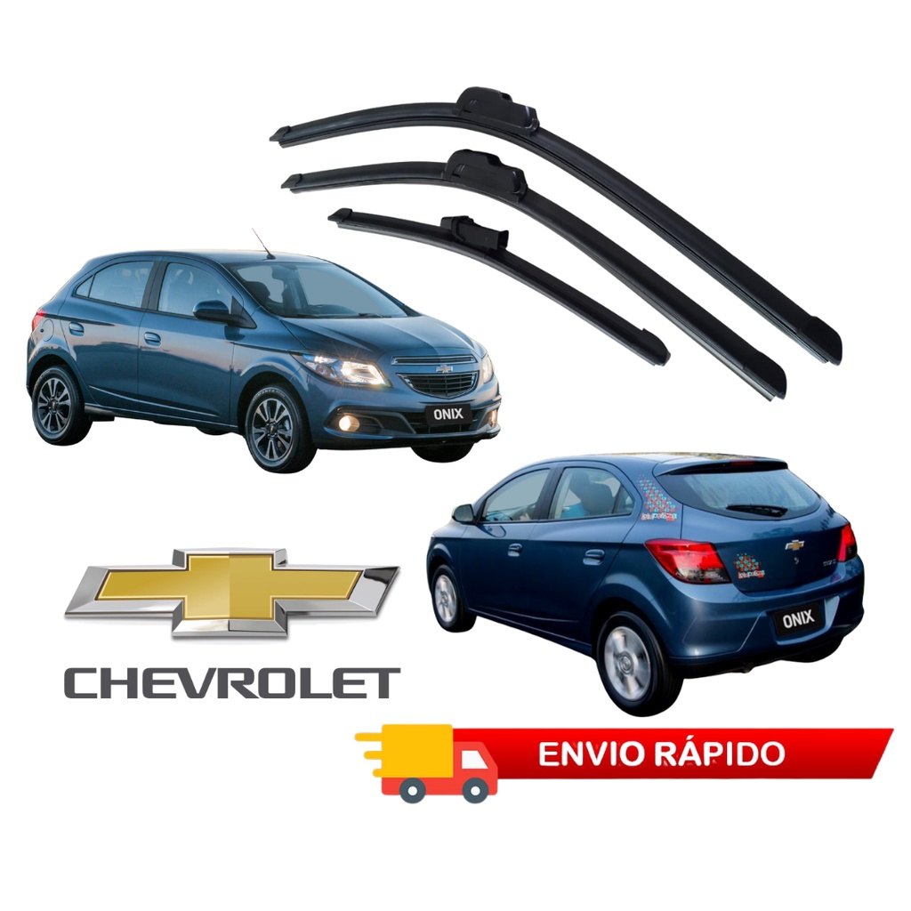 Jogo Palheta Limpador Parabrisa Chevrolet Onix 2013 2014 2015 2016 2017 2018 PROMOÇÃO SHOPEE em Oferta na Shopee