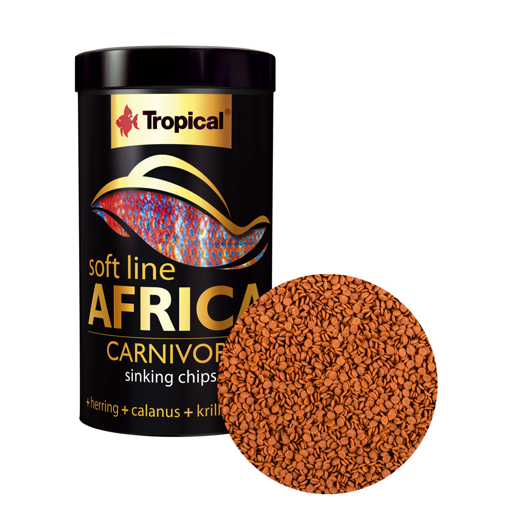 Ração de Ciclídeos Tropical Soft Line Africa Carnivore 130g