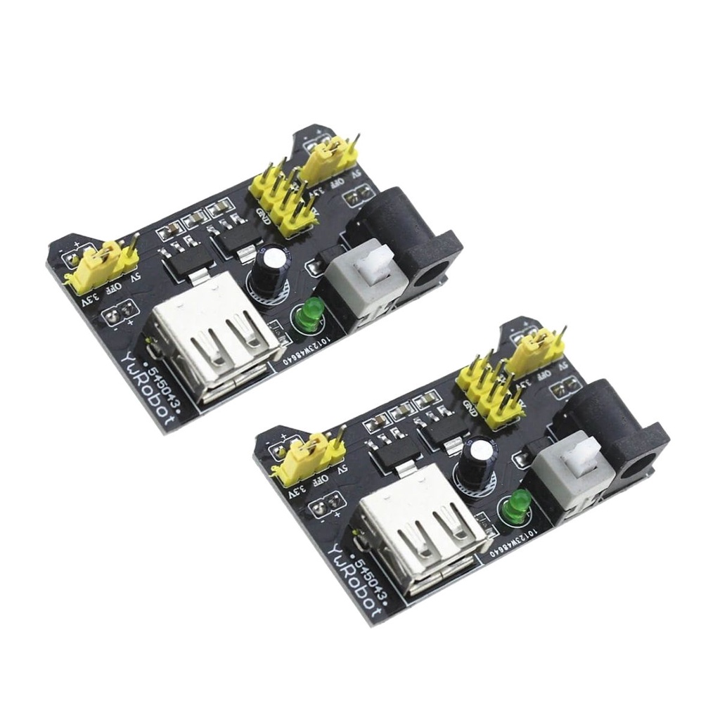 Fonte 12V Ajustável Para Protoboard 3.3V E 5V Arduino - 02 Peças